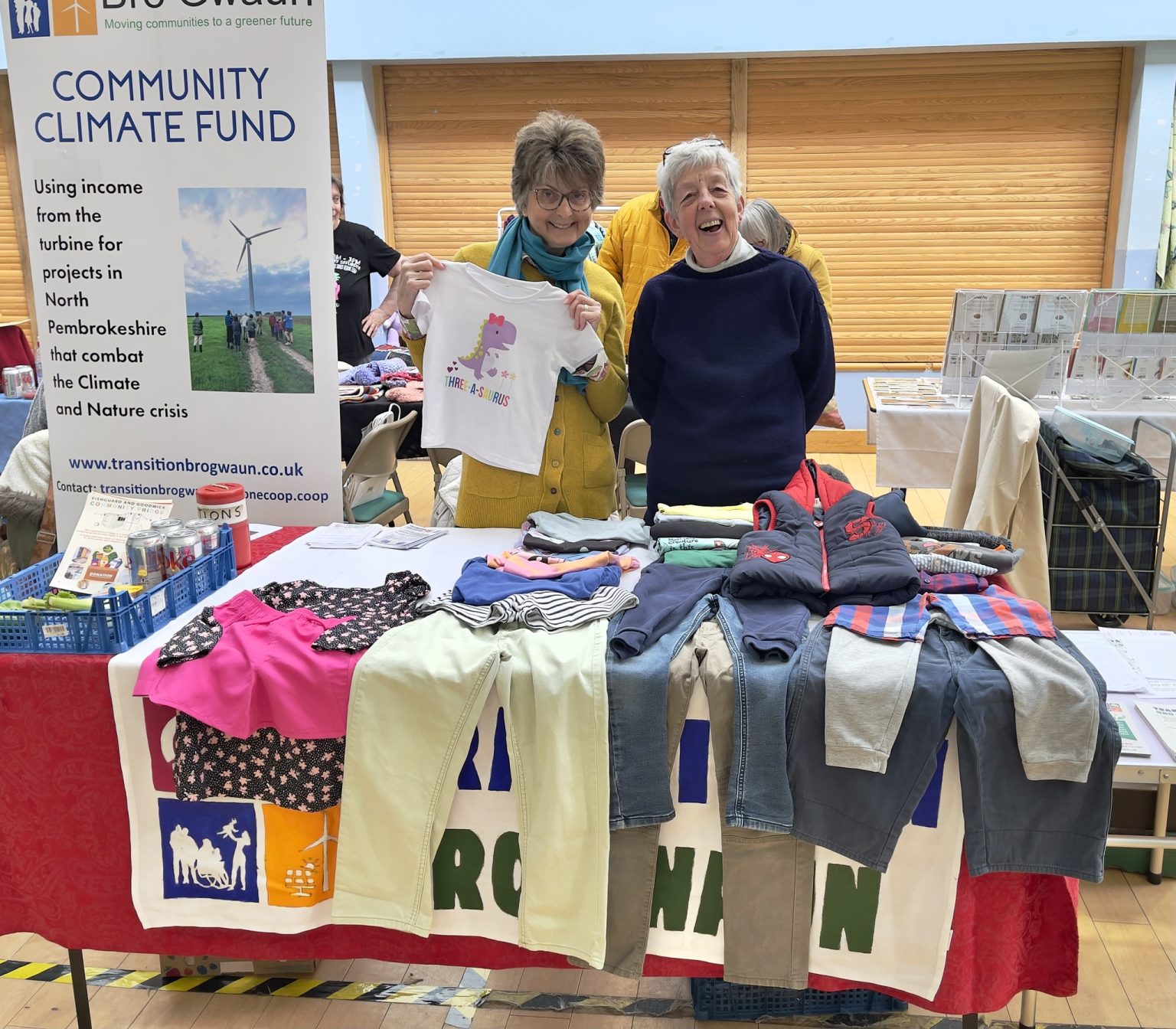 The Fishguard Saturday market raises £477.90 for TBG – Transition Bro Gwaun